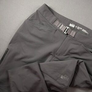 REI Co-op Savanna Trails Hiking Camping Built-in Belt Pants Women 12 Petite Gray